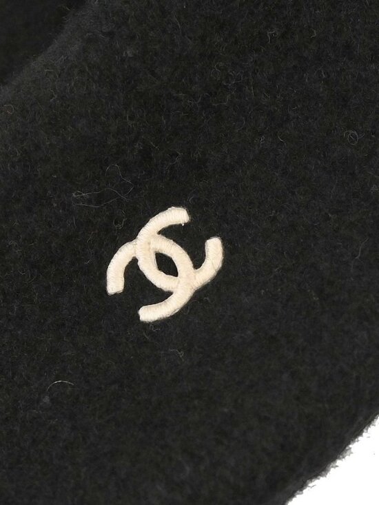 Chanel Black Hat Beret Small Good main image 6